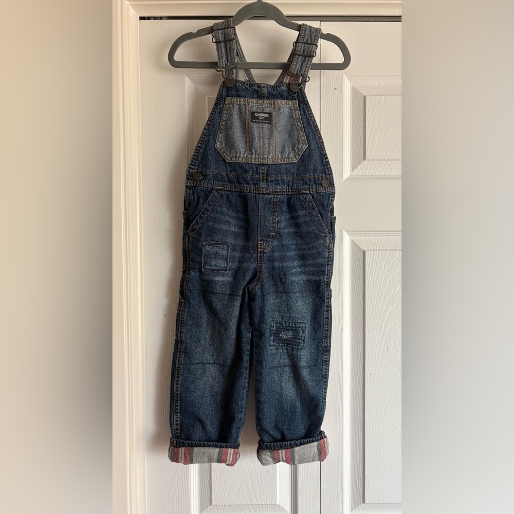 Osh kosh fleece lined overalls